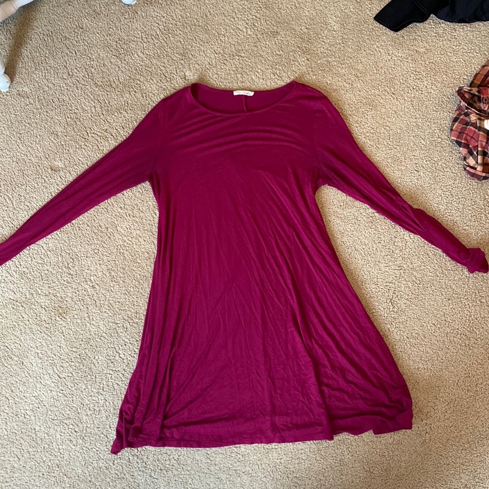 Dark pink dress!